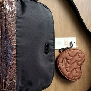 Lug Punter (blk/rose) & Heart pouch (copper)